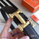 Perfect Replica High Quality Hermes Black Leather Belt 35 MM With Gold Buckle (3)_th.jpg